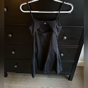 LIKE NEW! Lululemon align cami dress with built in bra and shorts size 6 black
